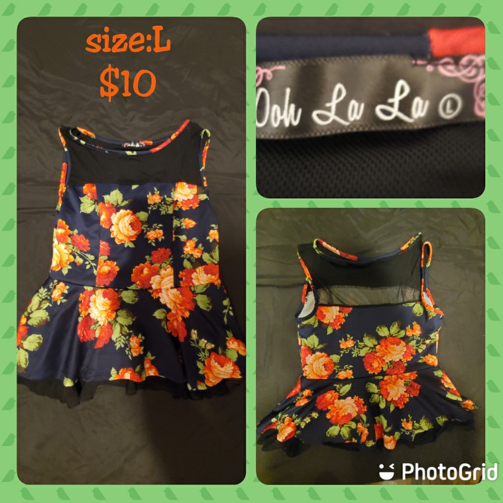 Floral flair out top